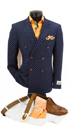 polka men's suit