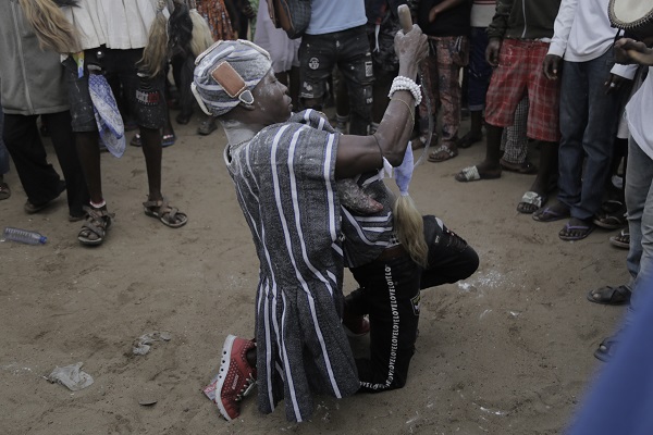 War dance at festival