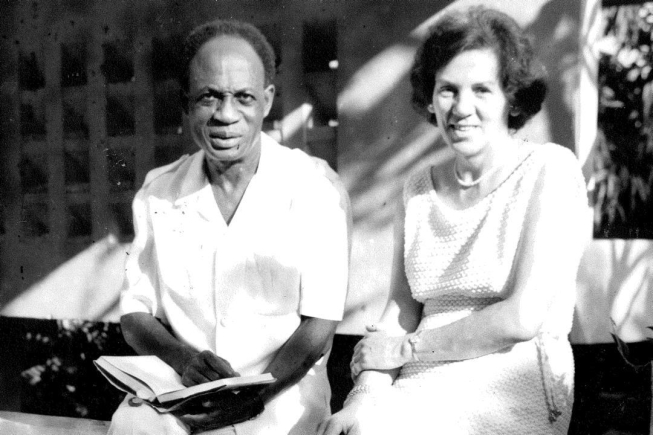 June Milne with Nkrumah