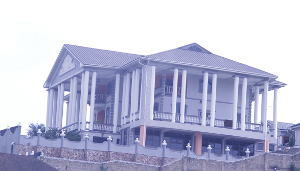 A modern building in Obo Kwahu