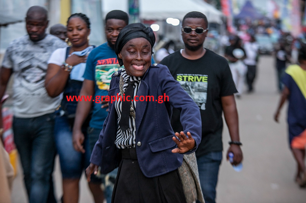 This old lady was so excited on the streets There was a great bonding on the streets
