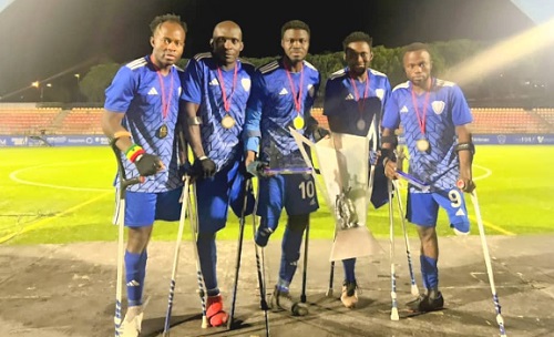The five Ghanaian amputee players