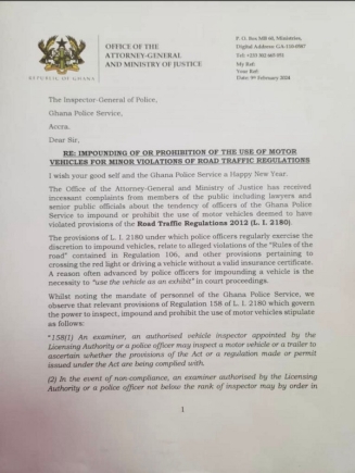 The Attorney-General's directive to the IGP The Attorney-General's directive to the IGP