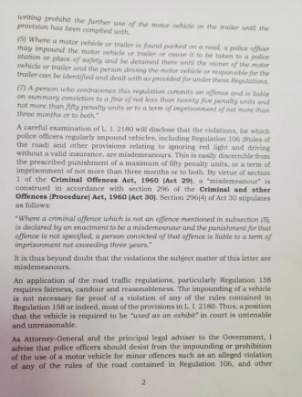 The Attorney-General's directive to the IGP The Attorney-General's directive to the IGP