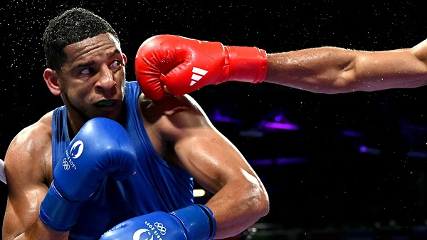 Spain's Enmanuel Reyes Pla is punched by Belgium's Victor Schelstraete in the men's 92kg quarter-final boxing (Credit: Getty Images) Spain's Enmanuel Reyes Pla is punched by Belgium's Victor Schelstraete in the men's 92kg quarter-final boxing (Credit: Getty Images)