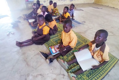 KG pupils during lessons in their classroom