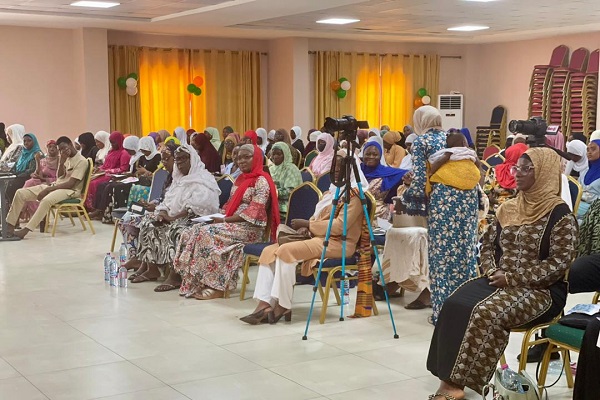 Some of the participants seated