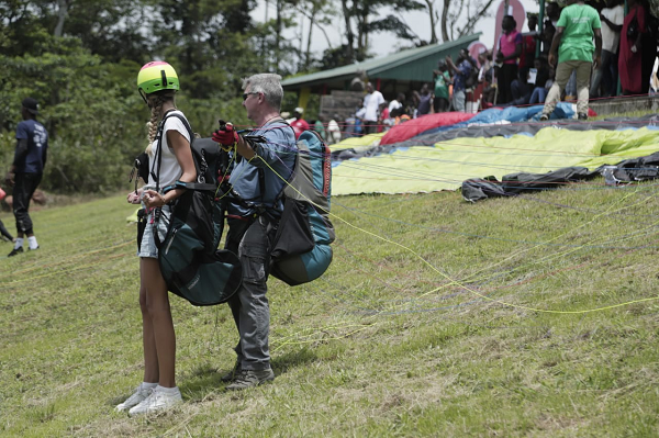 Paragliding activities underway