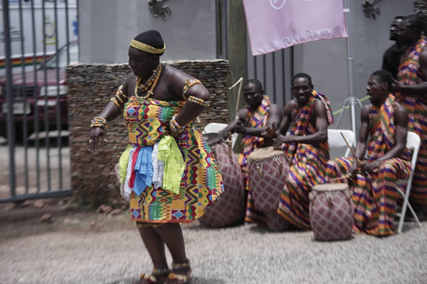 A cultural display at the official opening of the Kwahu Easter