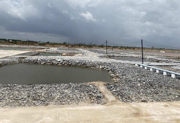 A section of the salt pans A section of the salt pans