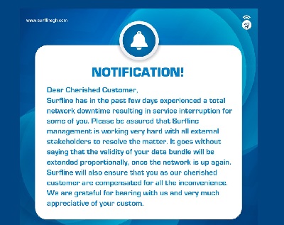 Surfline notice Surfline notice