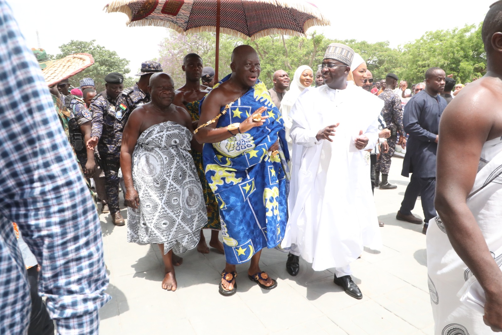The Asantehene and Dr Bawumia at the ceremony