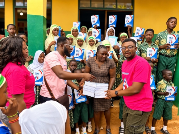 Save Nations Foundation donates exercise books to Nooria Islamic Basic School