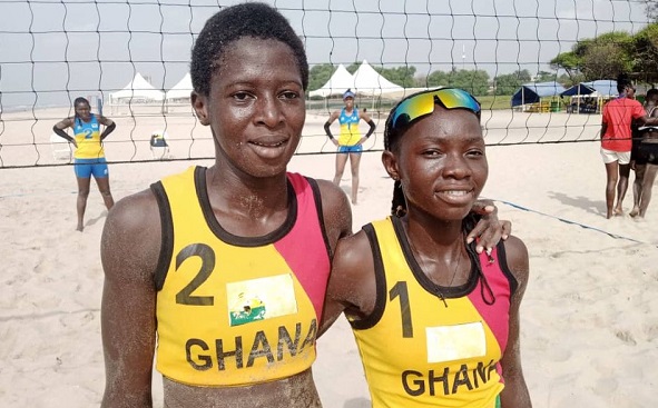 Rashaka Kafadat (left) and Juliana Otcherewaa Aryee will represent Ghana at the commonwealth Games