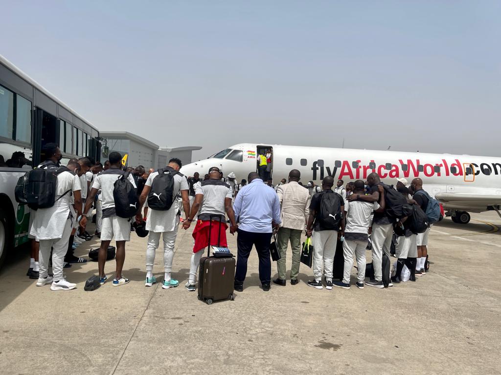 Ghana Black Stars' arrival
