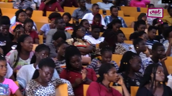 A section of the students of the College of Humanities at the University of Cape Coast at the forum