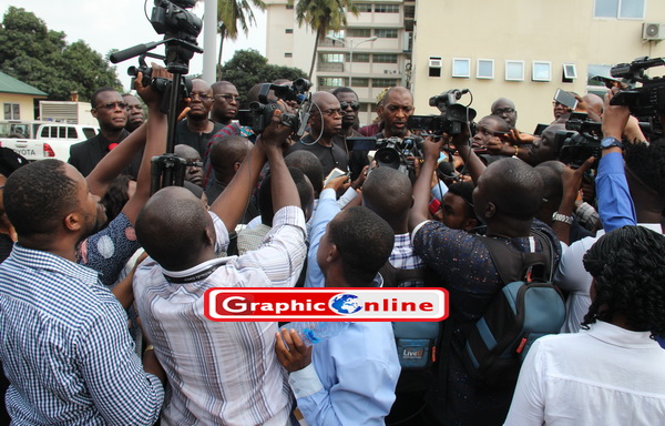 Minority Whip, Muntaka Mubarak briefing the media on the group's decisions Minority Whip, Muntaka Mubarak briefing the media on the group's decisions