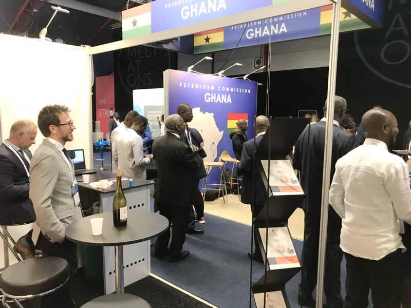 Participants at the Ghana stand at the ONS 2018