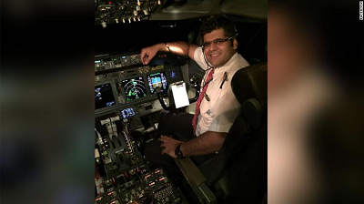 Lion Air captain Bhavye Suneja. Lion Air captain Bhavye Suneja.