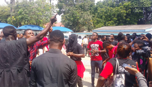 Examinations continue Monday at GIJ after students protest on Sunday
