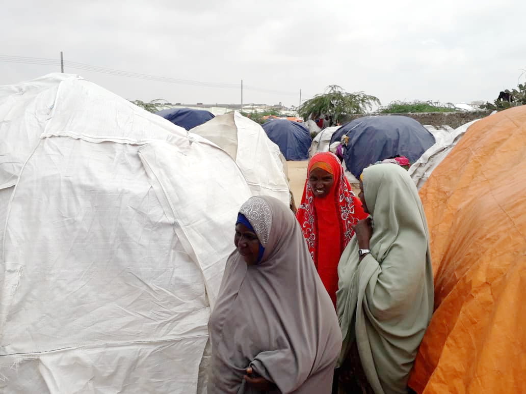 Some of the tents used at accommodation by the internally displaced persons