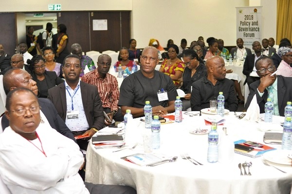 Mr Stephen Asamoah Boateng (left), Director-General, State Interests and Governance Authority, speaking at the forum. Picture: NII MARTEY M. BOTCHWAY Mr Stephen Asamoah Boateng (left), Director-General, State Interests and Governance Authority, speaking at the forum. Picture: NII MARTEY M. BOTCHWAY