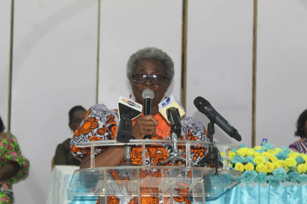 Mrs Grace Dede Hanson Speaking at the event