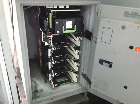 Looted ATM