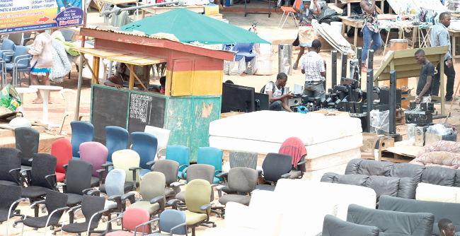 At Abeka Lapaz, many second-hand items are sold
