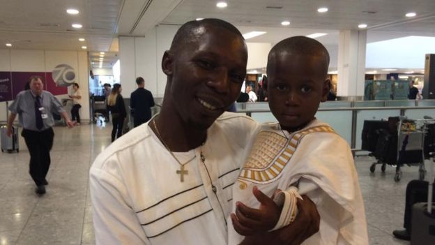 Ethan and his father Charles arrived in the UK last month to prepare for the surgery