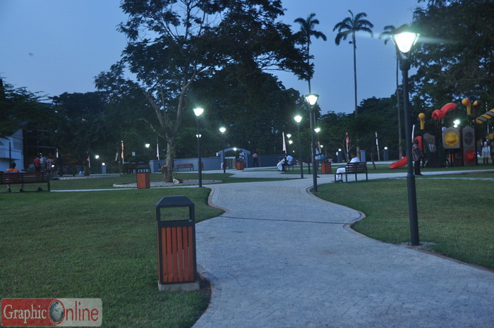 A section of the park