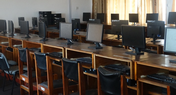 A section of the computer lab of the Community Health Nursing School in Winneba