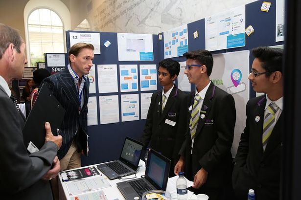 Condom inventors Students Musaz Nawaz, Daanyaal Ali and Chirag Shah (shown left to right) came up with the S.T.EYE condoms as a way to tackle soaring STI rates around the world