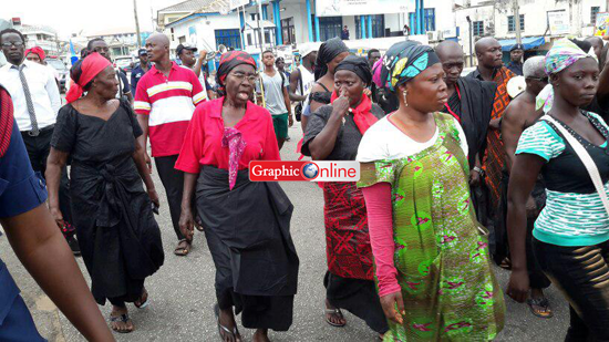 Elderly folks took to the street in Kumasi Wednesday morning to demonstrate over harsh economic conditions Elderly folks took to the street in Kumasi Wednesday morning to demonstrate over harsh economic conditions