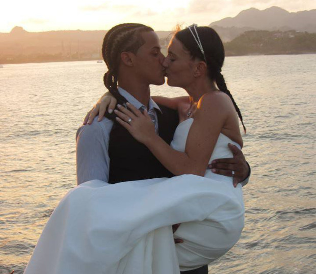 Love rat Adonis with his new wife Love rat Adonis with his new wife