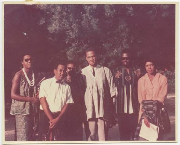 Malcolm X in Ghana with Maya Angelou Julius Mayfield Alice Windom Vicki Garvin