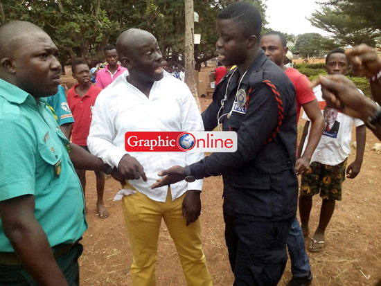 Patasi Assembly Member Aspirant Kwaku Manu arrested by police 2 Patasi Assembly Member Aspirant Kwaku Manu arrested by police 2
