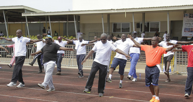 President Mahama leads exercise in Accra President Mahama leads exercise in Accra