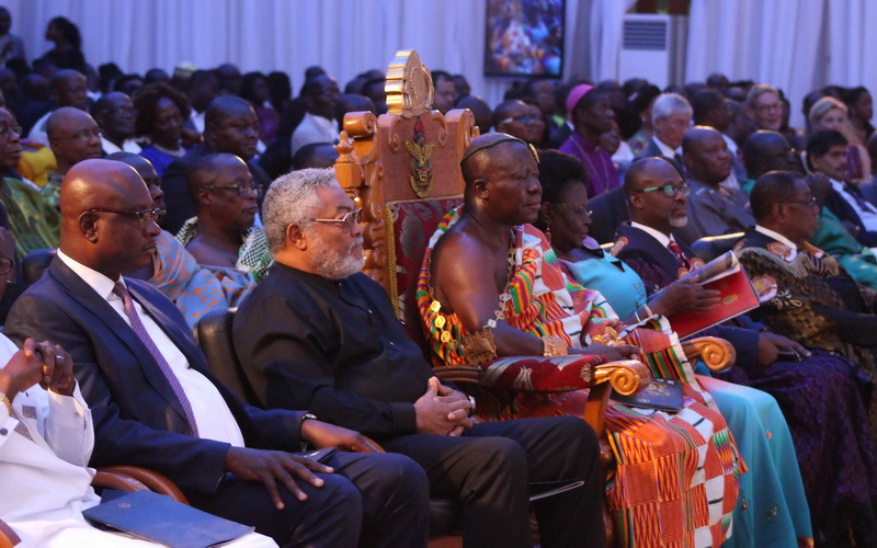 President Rawlings Otumfuo Osei Tutu II and other dignitaries at the event1 President Rawlings Otumfuo Osei Tutu II and other dignitaries at the event1