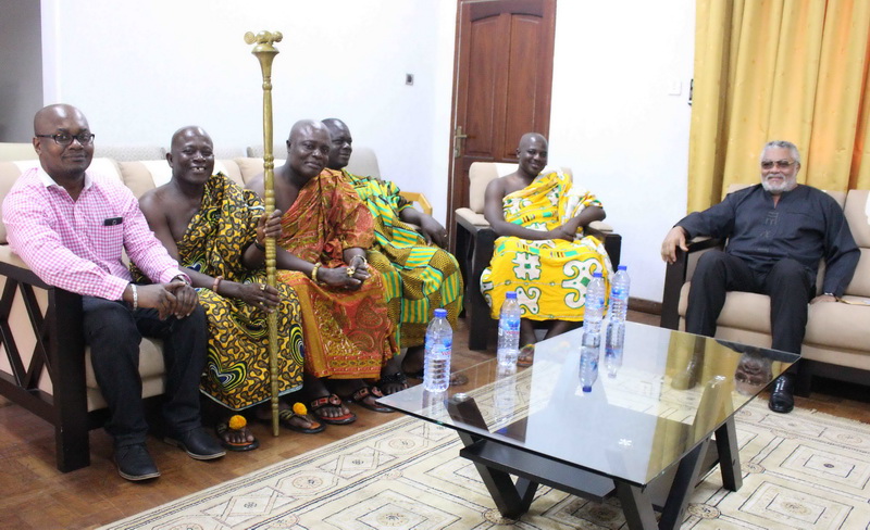 The Manwerehene of Adoagyiri and his delegation1