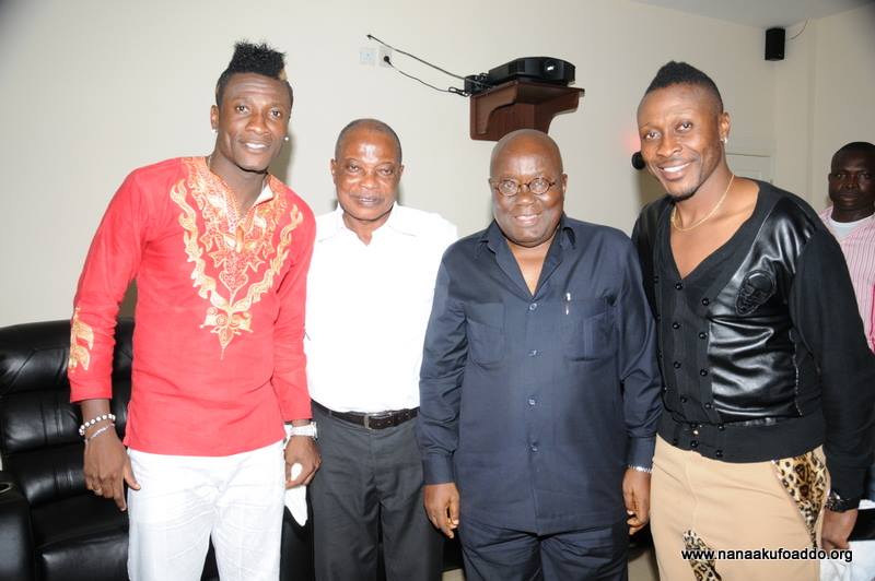 asamoah nana Nana Addo visits Asamoah Gyan