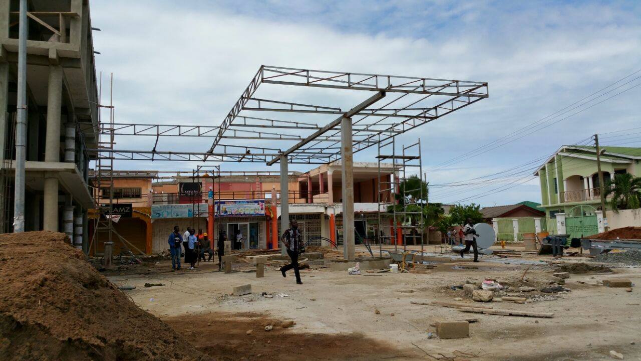 aya2 A fuel station which was being constructed without permit from the EPA on the Baatchona road was identified and the contractors were asked to stop work