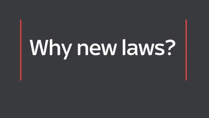 why new laws why new laws
