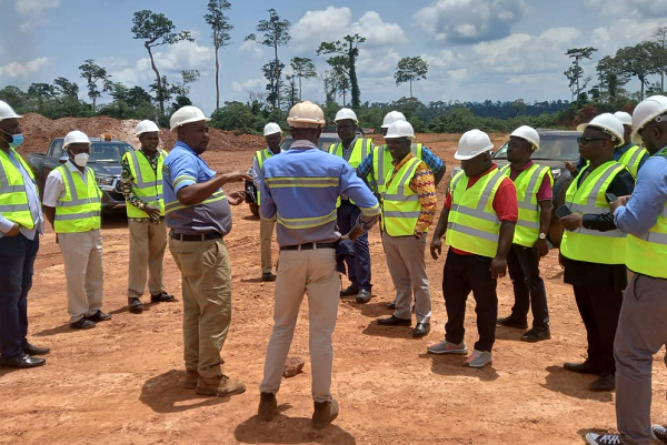 New Board of Directors of GBC pay familiarisation visit to mining site; Interacts with workers New Board of Directors of GBC pay familiarisation visit to mining site; Interacts with workers
