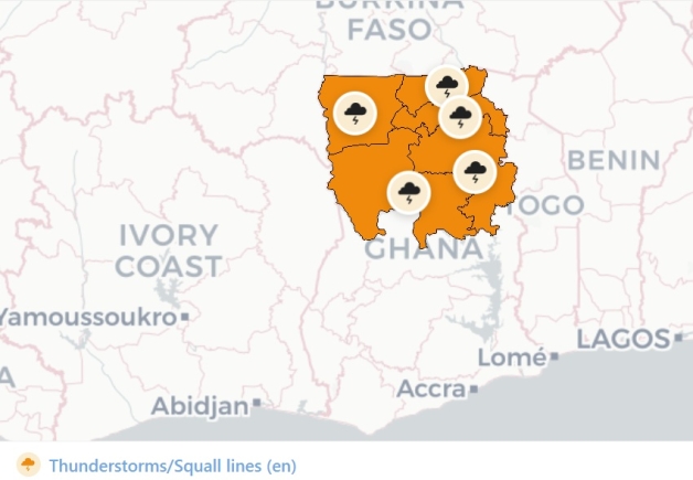 GMet issues severe weather warning as rainstorm batters northern Ghana