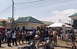 Graphic Online's Benjamin Xornam Glover reports from Tema that the customers from different suburbs of Tema as well as Ashaiman and Kpone, formed long queues as they desperately tried to gain entry to purchase power with their prepaid cards. PICTURE BY BENJAMIN XORNAM GLOVER
