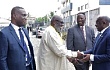 Vice-president Dr Mahamudu Bawumia (right) being welcomed by Joseph B. Winful (2nd from left), Board Chairman, IAA, to the conference. With them is Dr Eric Oduro Osae (left), Director-General, Internal Audit Agency. Picture: Samuel Tei Adano