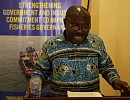 Deputy Minister of Fisheries and Aquaculture Development, Mr Moses Anim speaking at the media training