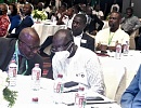 Ken Ofori-Atta (middle), Minister of Finance, interacting with Dr Yaw Ansu (left), Board Chair of GIRSAL, at the  launch of the GIRSAL initiative in Accra. With them is Dr Owusu Afriyie Akoto (right), Minister of Agriculture. Picture: EMMANUEL QUAYE