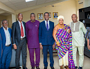 Dr Yaw Osei Adutuwm (4th from right) with the board members of SOGASCO